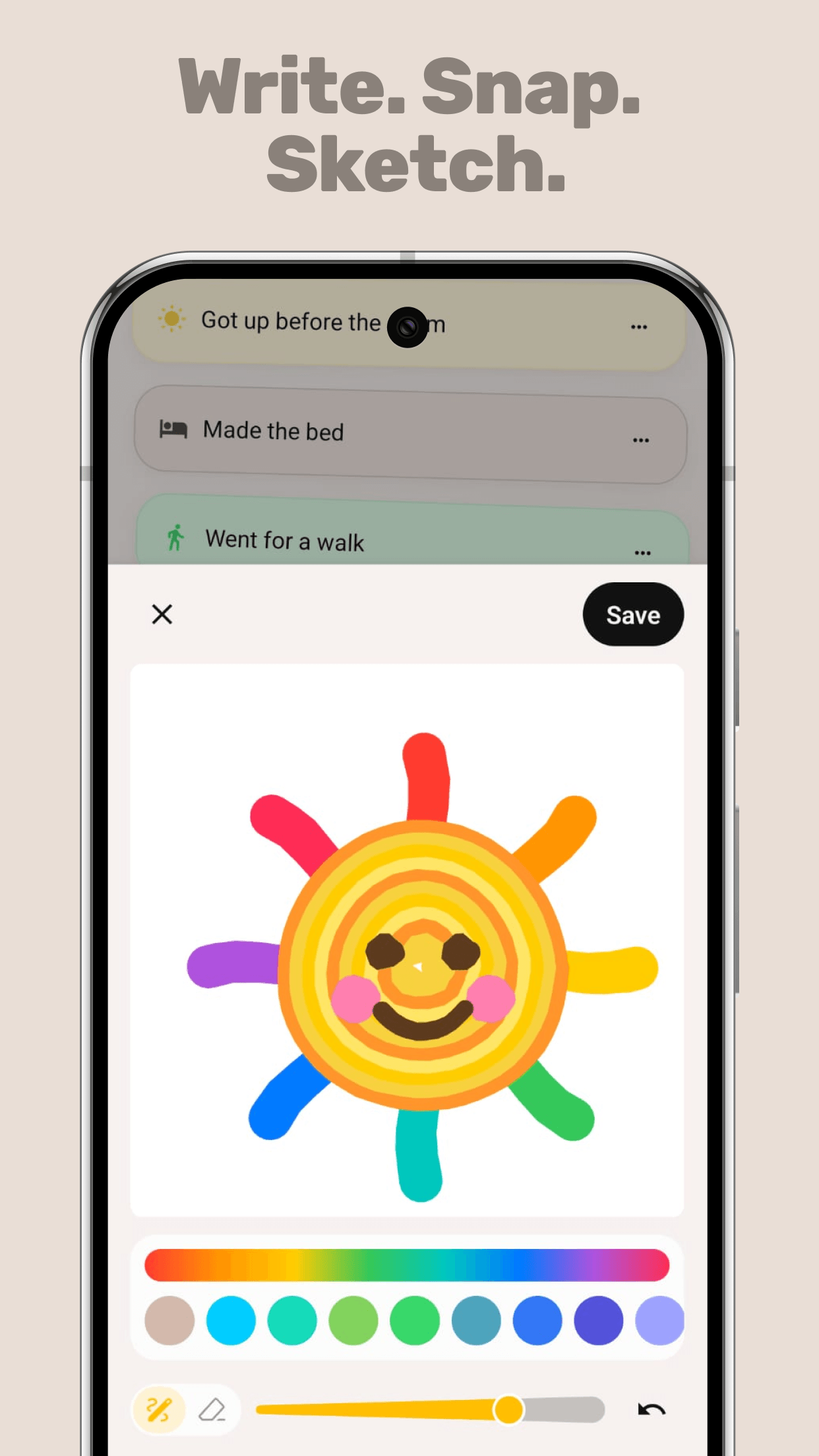 Write. Snap. Sketch. – Did It on Android