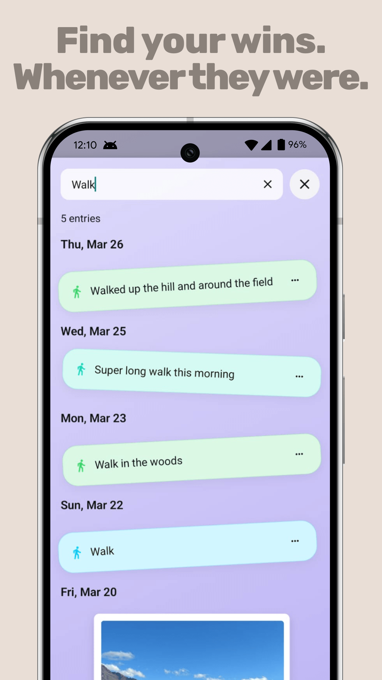 Find your wins. Whenever they were. – Did It on Android