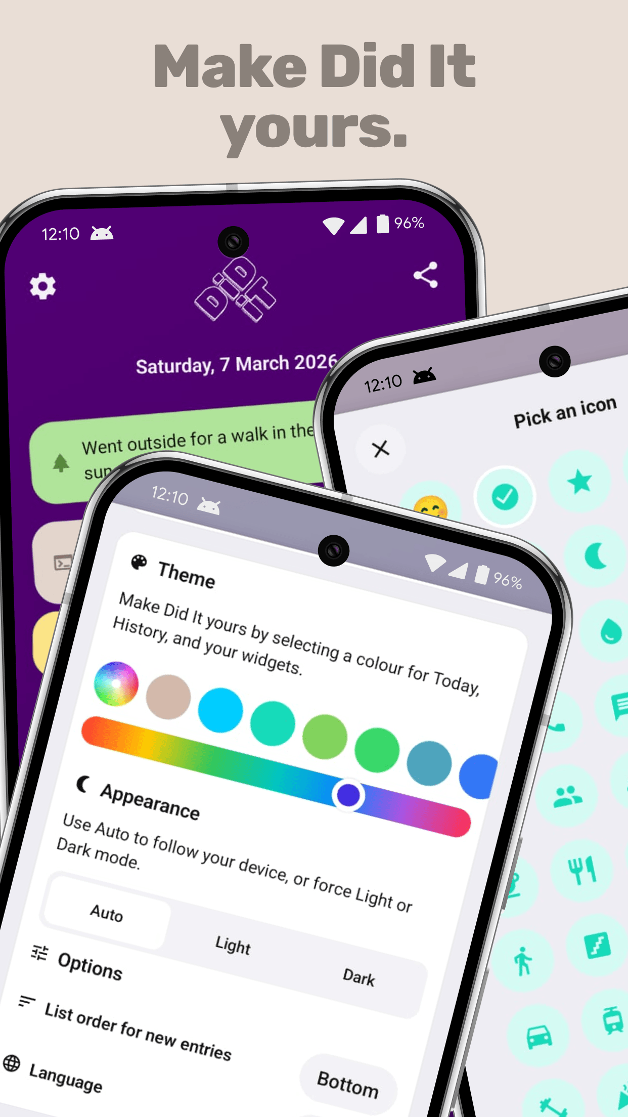 Make Did It yours. – Did It on Android