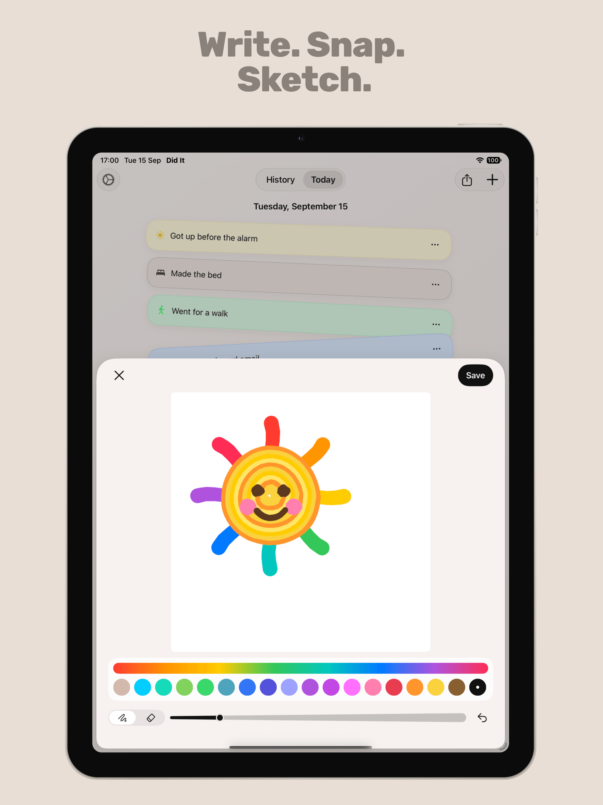Write it. Snap it. Sketch it. – Did It on iPad & Mac